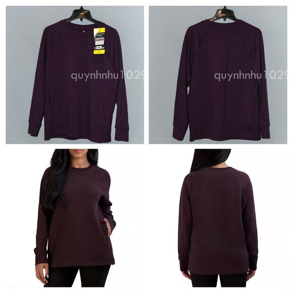Felpa Con Cappuccio In Pile Kirkland Signature Per Donna, Colore Oatmeal (beige), Taglia Large - Foto 5